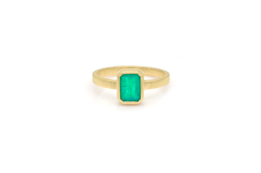 Emerald Bezel Ring