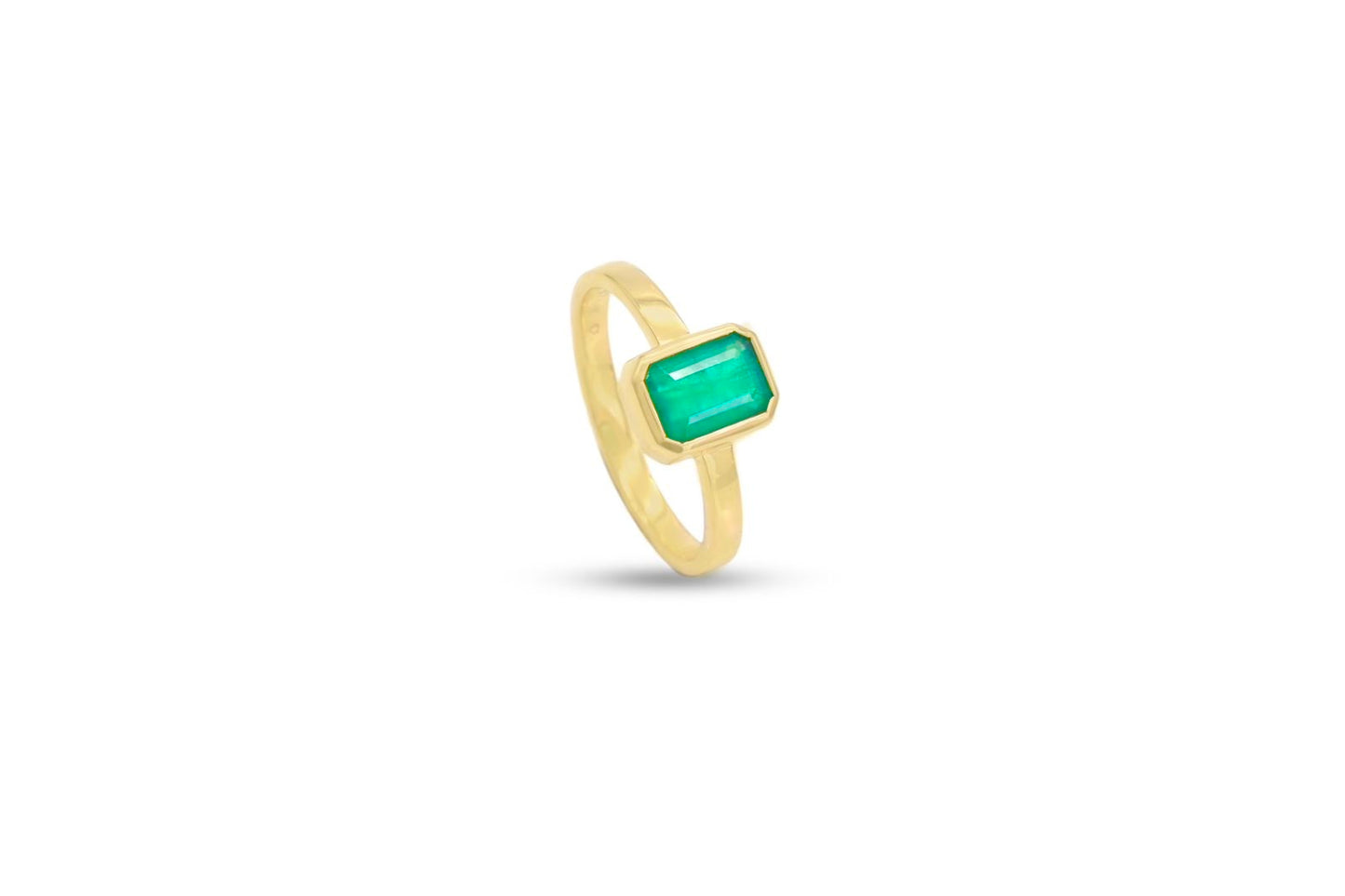 Emerald Bezel Ring