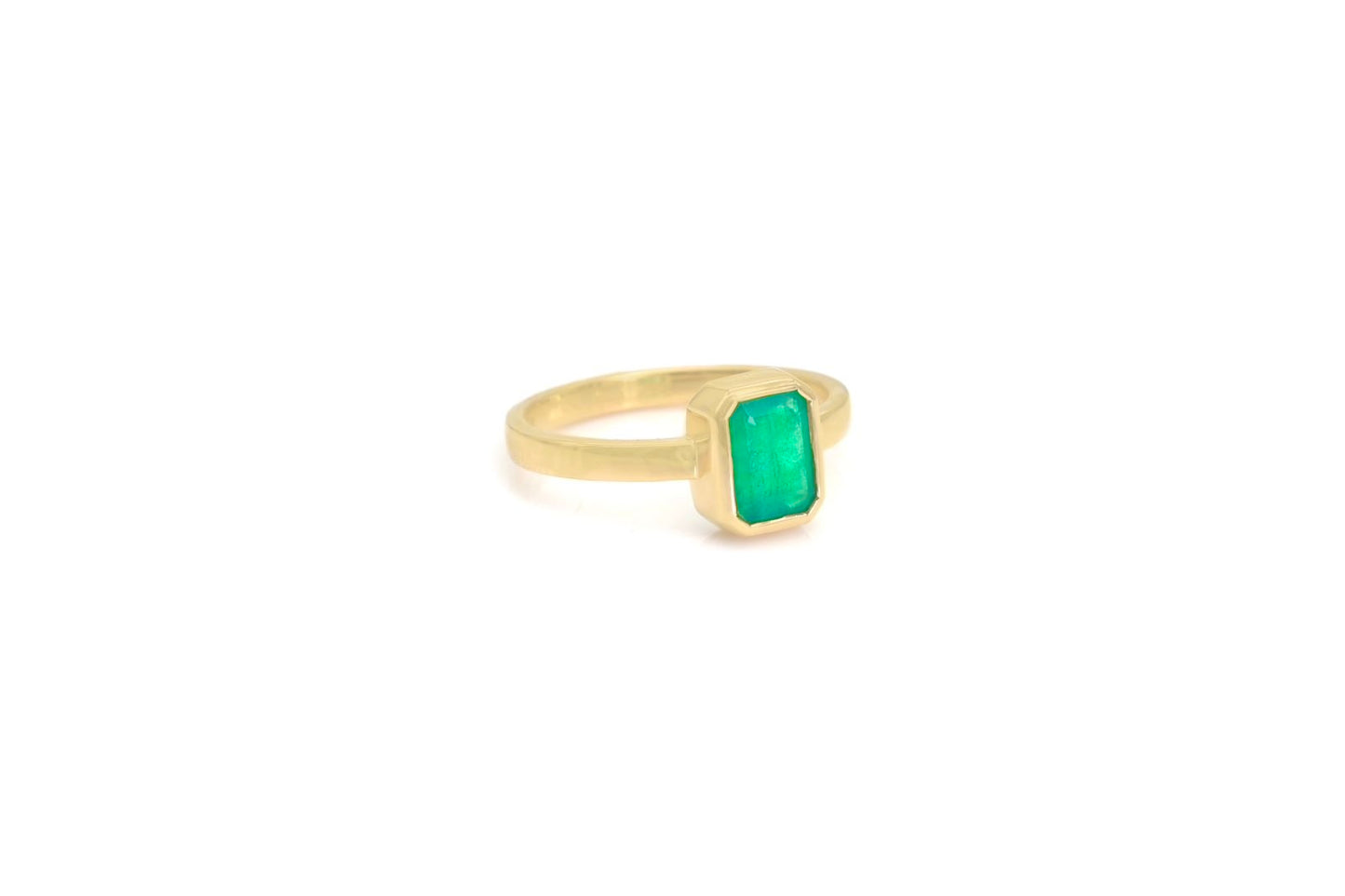 Emerald Bezel Ring